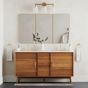 Hanton Modern 3-Light Wall Sconce - Metal Bathroom Fixture